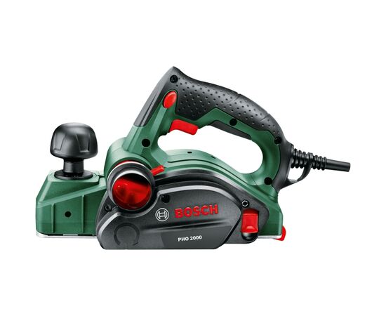 Електрорубанок Bosch PHO 2000, 680W, 80мм, стругання до 2мм, 2.58кг (0.603.2A4.100), зображення 2