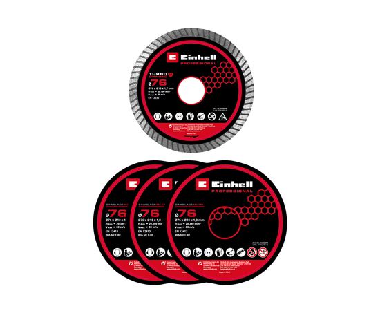 Шліфувальна машина Einhell TP-CO 18/76-C Li BL-Solo, 16мм, 18V, 20000об/хв, 0.67кг (без АКБ та ЗП) (4432000), зображення 7