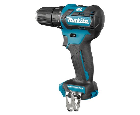 Шуруповерт Makita DF332DWYE, 10.8V, АКБ 2x1.5Ah, 21·35Нм, 0-450·0-1500об/хв, ЗП, кейс, 0.86кг (DF332DWYE), зображення 4
