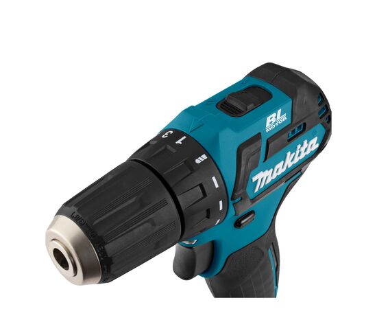 Шуруповерт Makita DF332DWYE, 10.8V, АКБ 2x1.5Ah, 21·35Нм, 0-450·0-1500об/хв, ЗП, кейс, 0.86кг (DF332DWYE), зображення 5