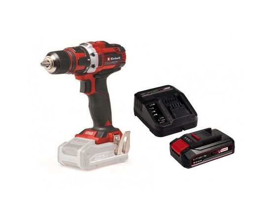Шуруповерт Einhell PXC, TE-CD 18/40 Li Kit, 18V, АКБ 1x2.5Ah, 40Нм, 400·1500об/хв, ЗП, 1.25кг (4513925-16)