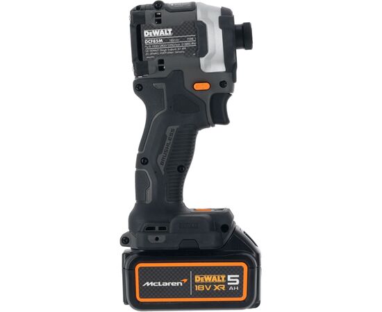 Шуруповерт DeWALT McLaren F1 TEAM LIMITED EDITION, 18V, АКБ 2x5Ah, 205Нм, 1000-2800-3250об/хв, кейс, ЗП, 1.0кг (DCF85MP2T), зображення 5