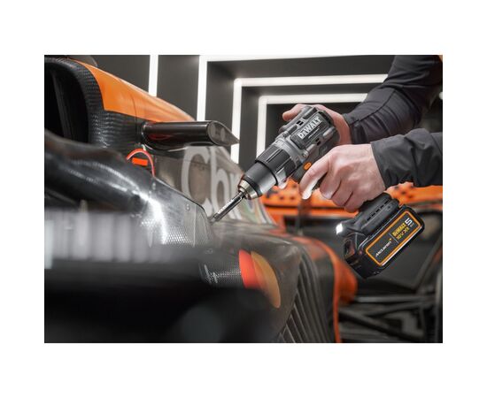 Шуруповерт DeWALT McLaren F1 TEAM LIMITED EDITION, 18V, АКБ 2x5Ah, 90Нм, 0-450·0-1650об/хв, кейс, ЗП, 1.34кг (DCD85MP2T), зображення 7