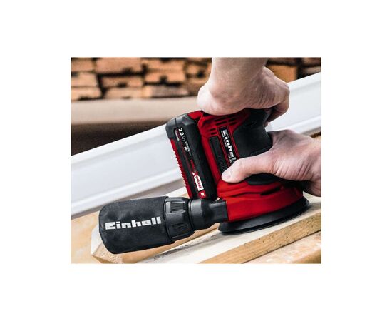 Шліфувальна машина Einhell TE-RS 18 Li Kit, 18V, АКБ 1x2.5Ah, 125мм, 14000–22000об/хв, 1.2кг (4462010K), зображення 4