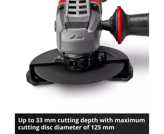 Шліфувальна машина Einhell Professional, TP-AG 18/125 CE Q Li-Solo, 18V, 4Ah, 125мм, 3000–10500об/хв, ЗП, 1.69кг (4431155K), зображення 7
