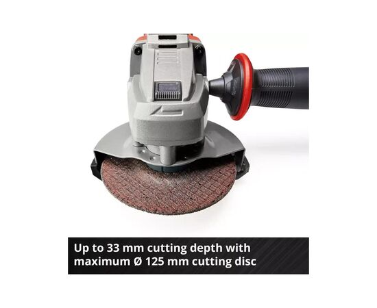 Шліфувальна машина Einhell TE-AG 18/125-2 Li-Solo, 18V, 125мм, 8500об/хв, 1.69кг (без АКБ та ЗП) (4431168), зображення 7